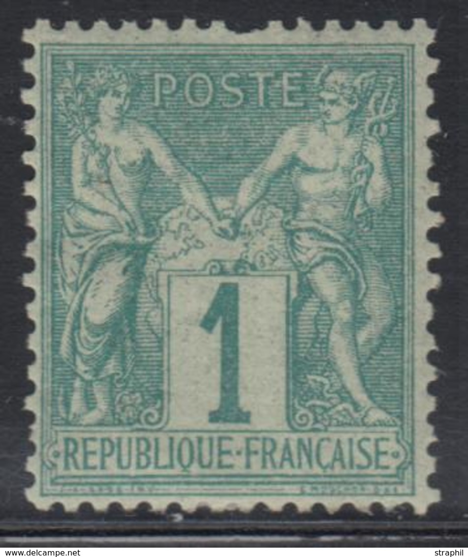 * N°61 - 1c Vert - TB - 1876-1878 Sage (Type I)