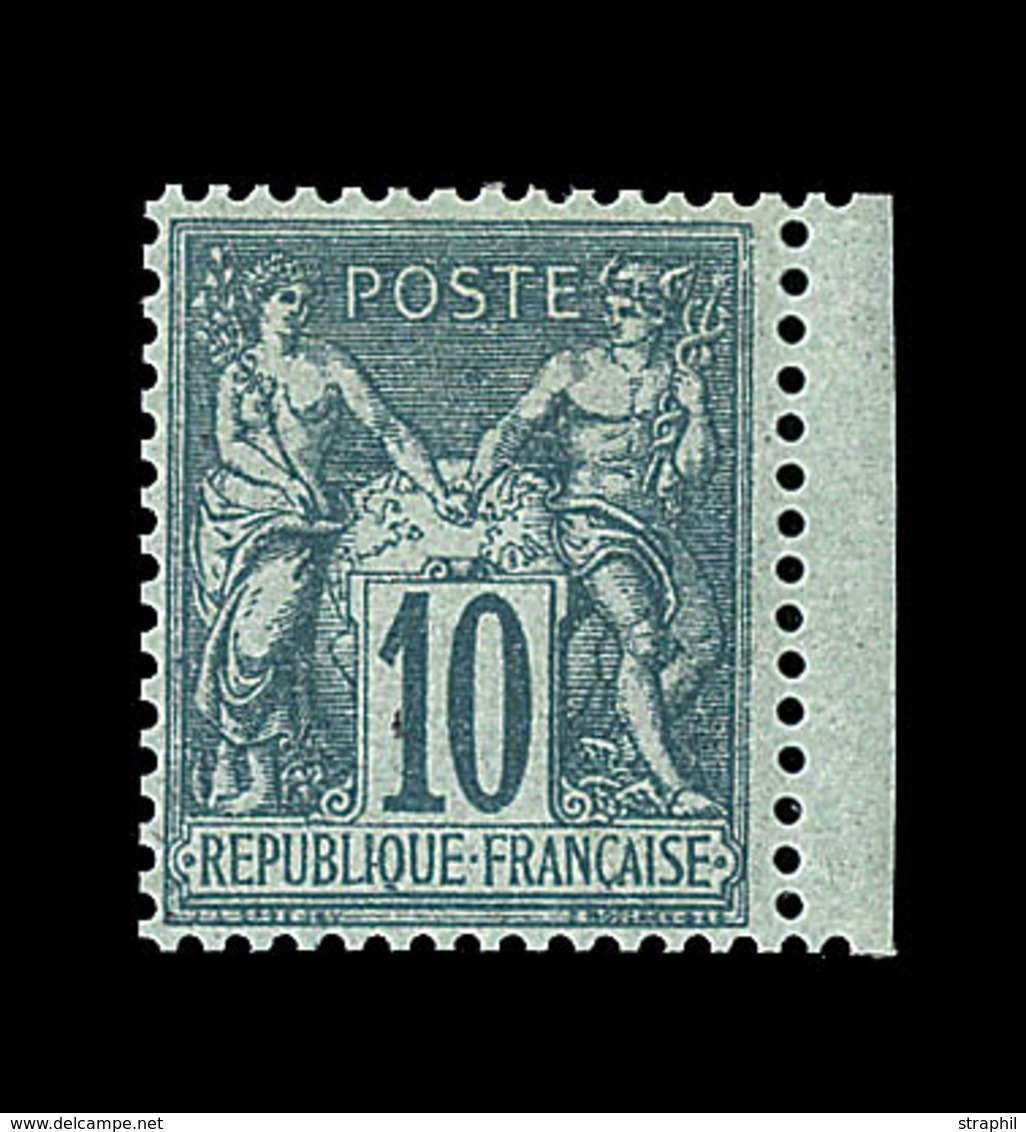 * N°65 - 10c Vert - Petit BDF - Signé A. Brun - TB - 1876-1878 Sage (Type I)