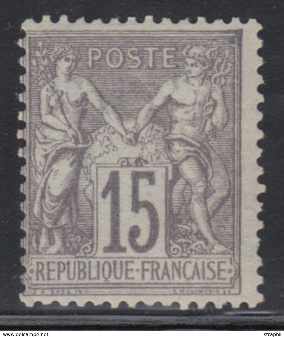 * N°66 - 15c Gris - TB - 1876-1878 Sage (Type I)