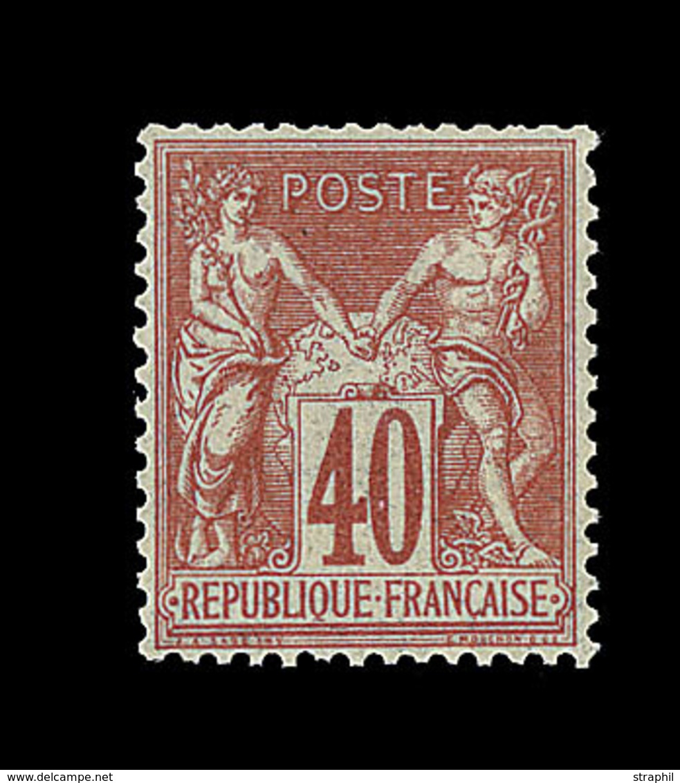 * N°70 - 40c Rouge Orange - TB - 1876-1878 Sage (Type I)