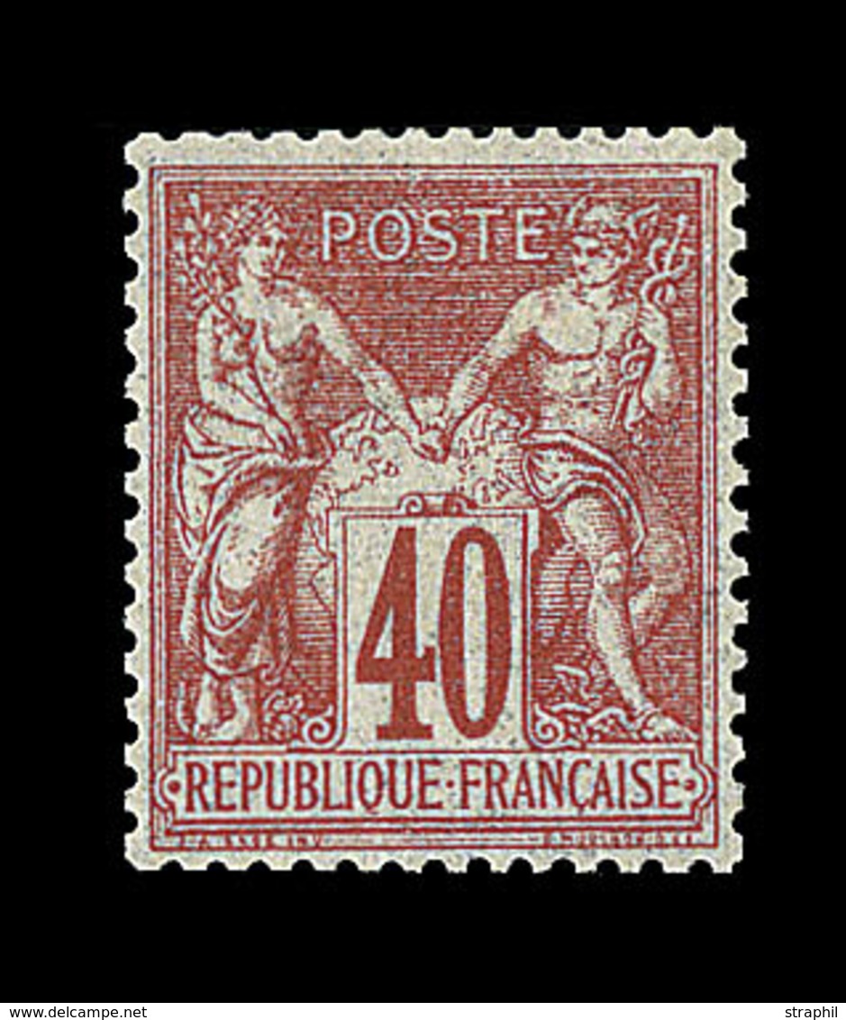 * N°70 - 40c Rouge Orange - TB - 1876-1878 Sage (Type I)