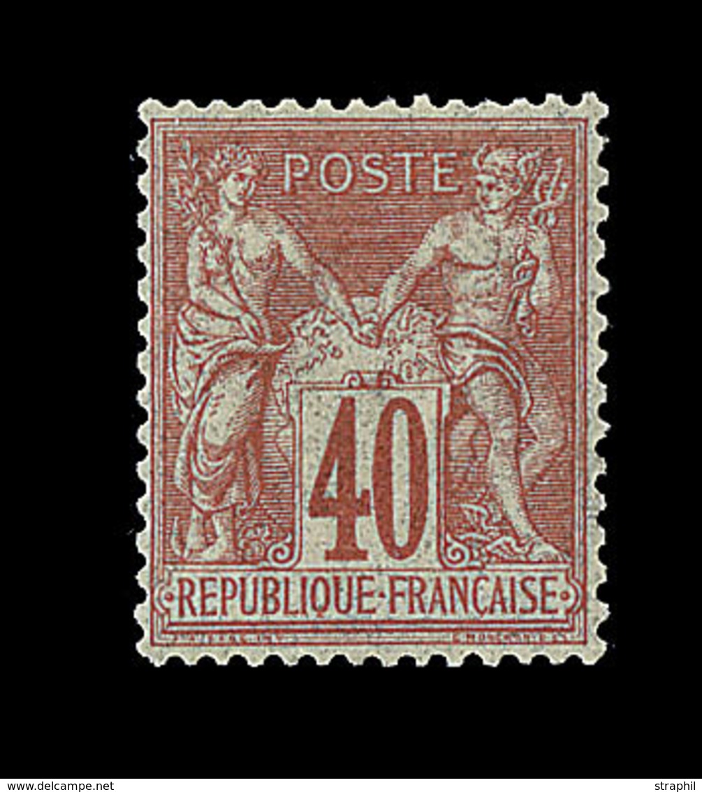 (**) N°70 - 40c Rouge Orange - TB Centrage - TB - 1876-1878 Sage (Type I)