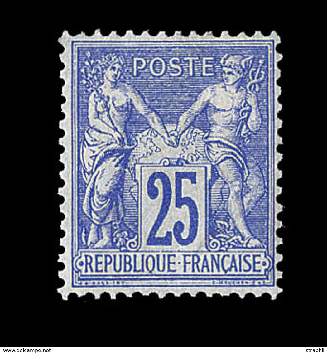 * N°78 - 25c Outremer - Charn. Marquée - Sinon TB - 1876-1878 Sage (Type I)