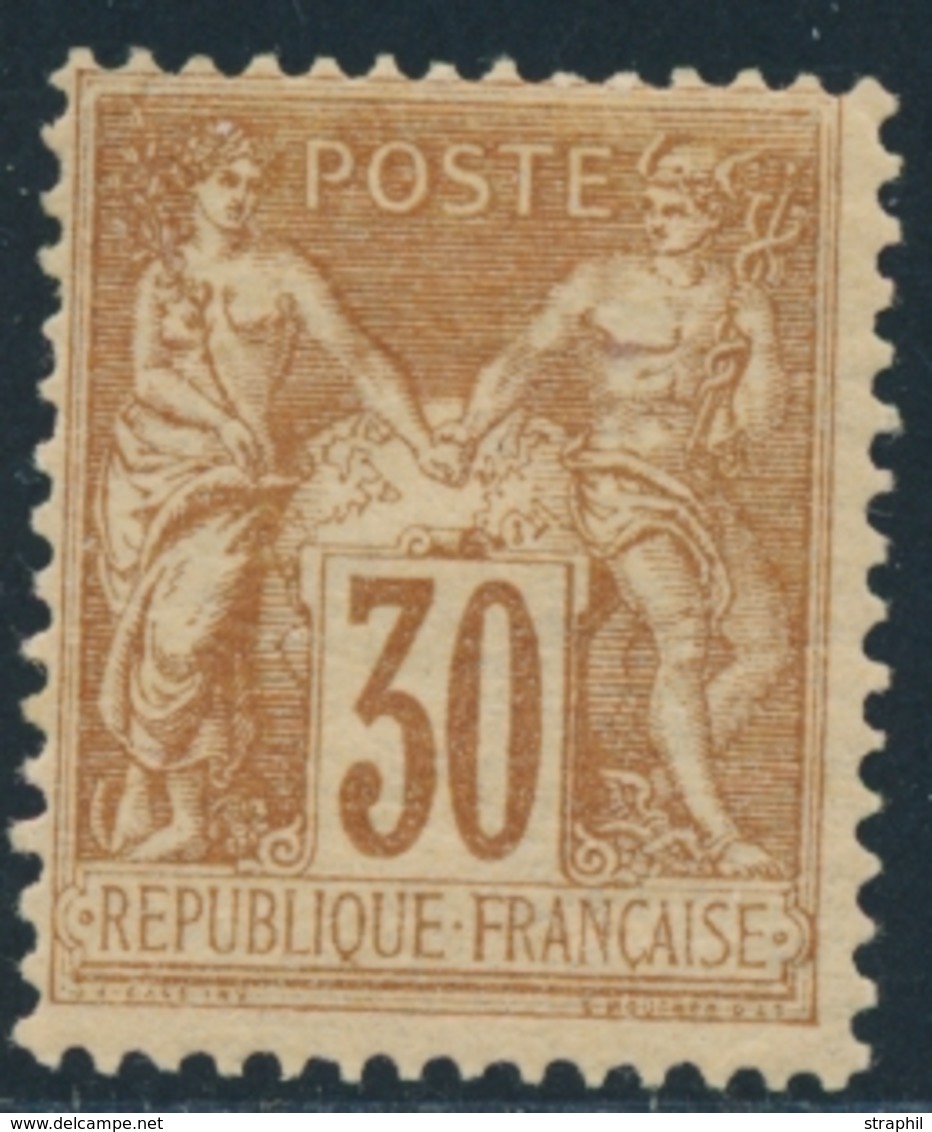 * N°80 - 30c Brun Jaune - TB - 1876-1878 Sage (Type I)