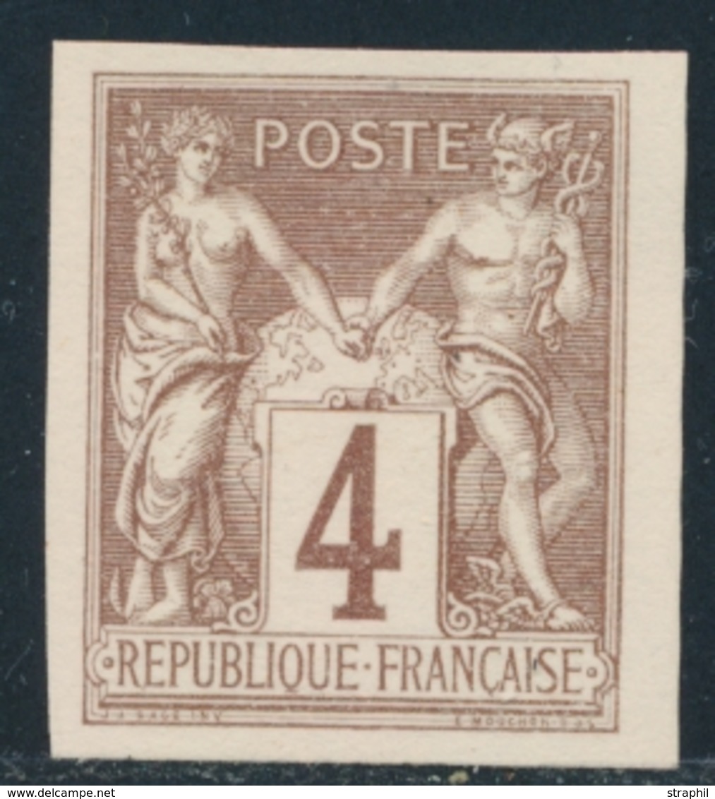 (*) N°88d - 4c Lilas Brun - Emission Des Régents - ND - Sans Teinte De Fond - TB - 1876-1878 Sage (Type I)