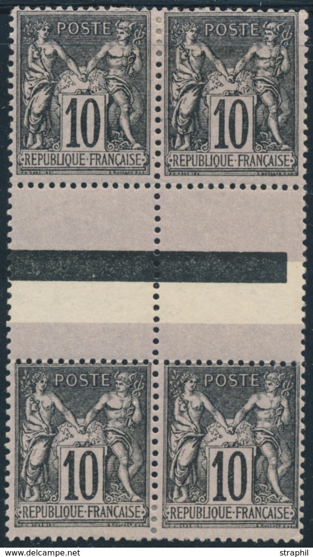 **/* N°89f - 2 Paires Verticales - Type II Et III Se Tenant - TB - 1876-1878 Sage (Type I)