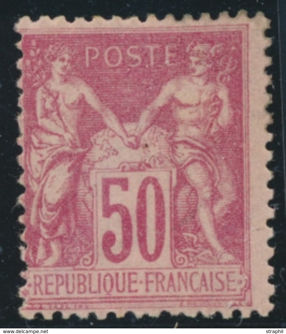 * N°104 - 50c Rose - Charn. Légère - TB - 1876-1878 Sage (Type I)