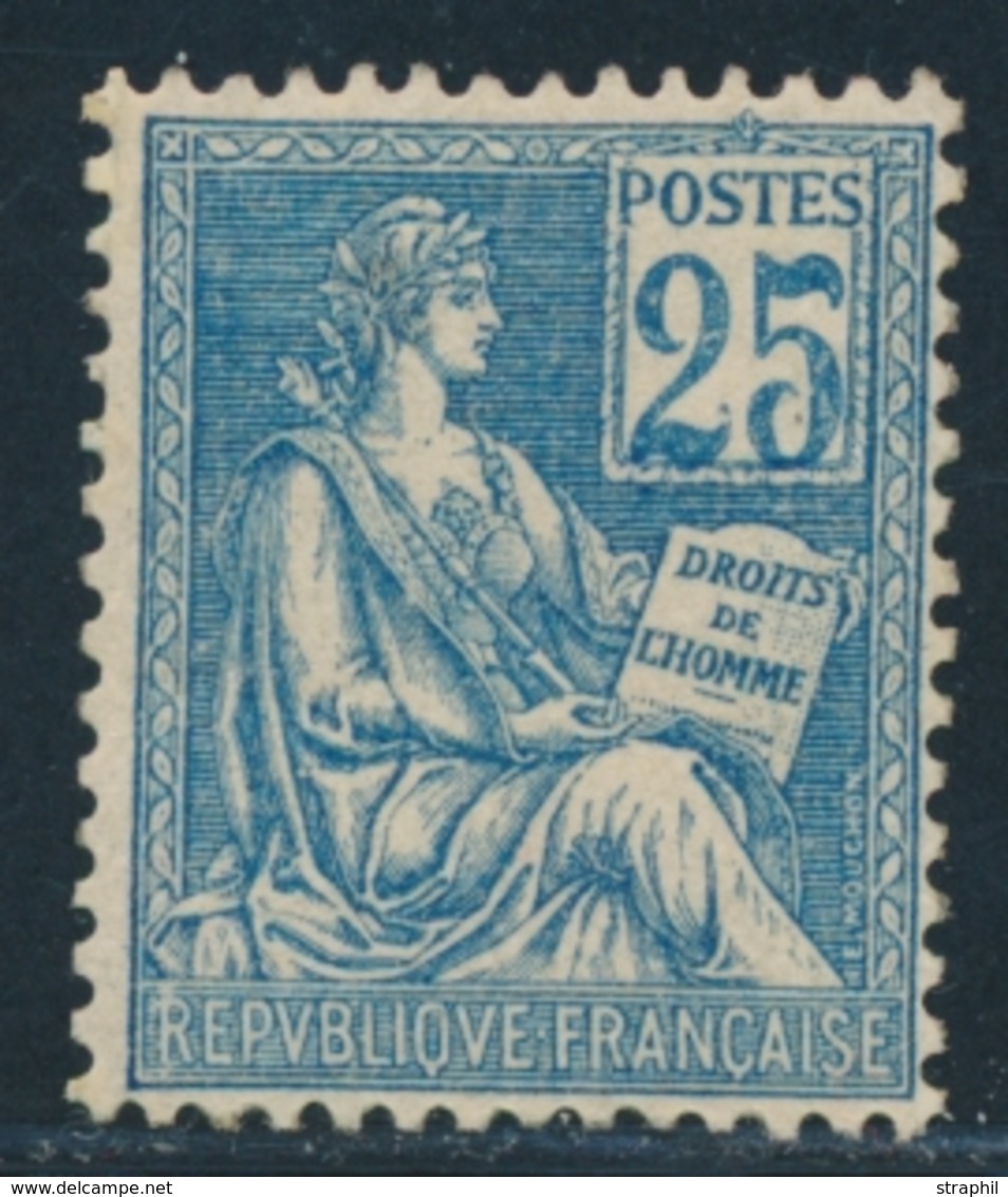 (**) N°114 - 25c Bleu - TB - 1900-02 Mouchon