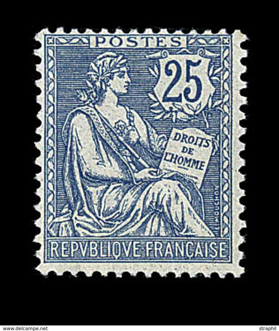 ** N°127 - 25c Bleu - Centrage Courant - TB - 1900-02 Mouchon