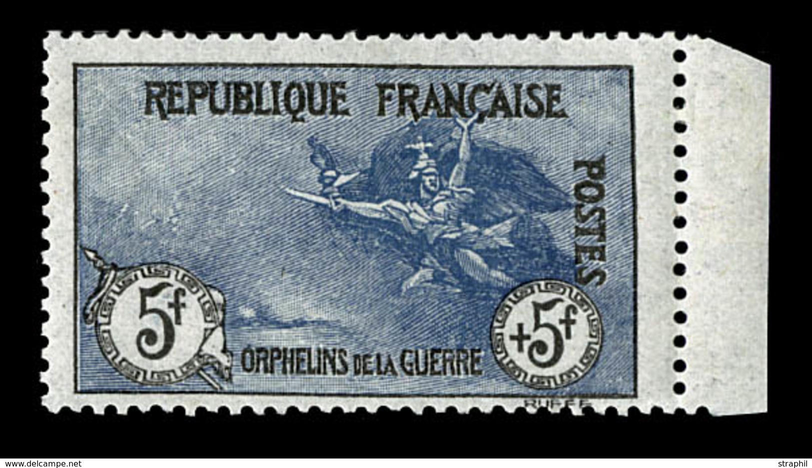 * N°155 - 5F+5F - Petit BDF - Signé Roumet - Fraîcheur Postale - Charnière Enlevée - Neufs