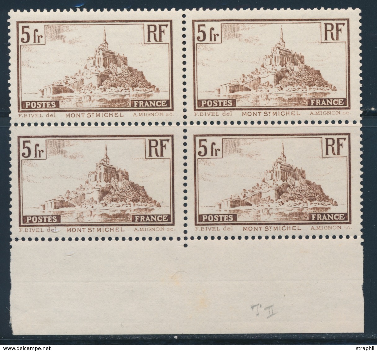 ** N°260a - Type I - Bloc De 4 - BDF - TB - Unused Stamps