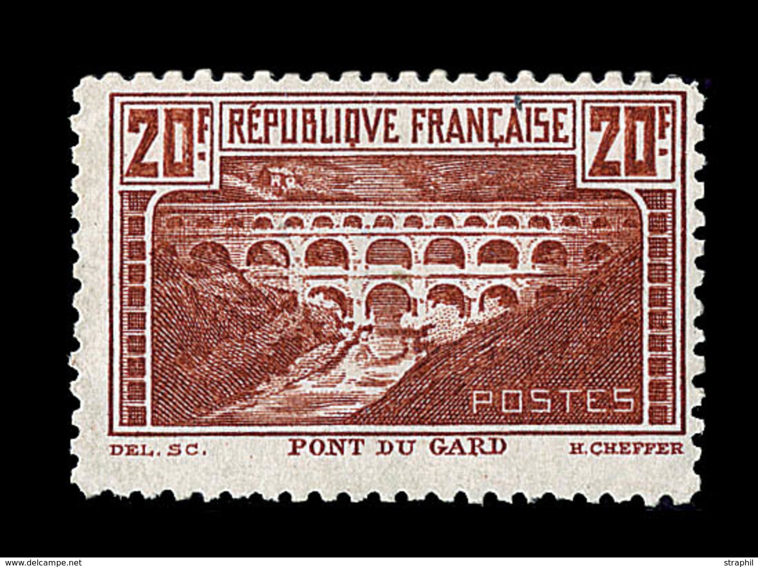 ** N°262B - 20F Pont Du Gard - Dent. 11 - TB - Neufs