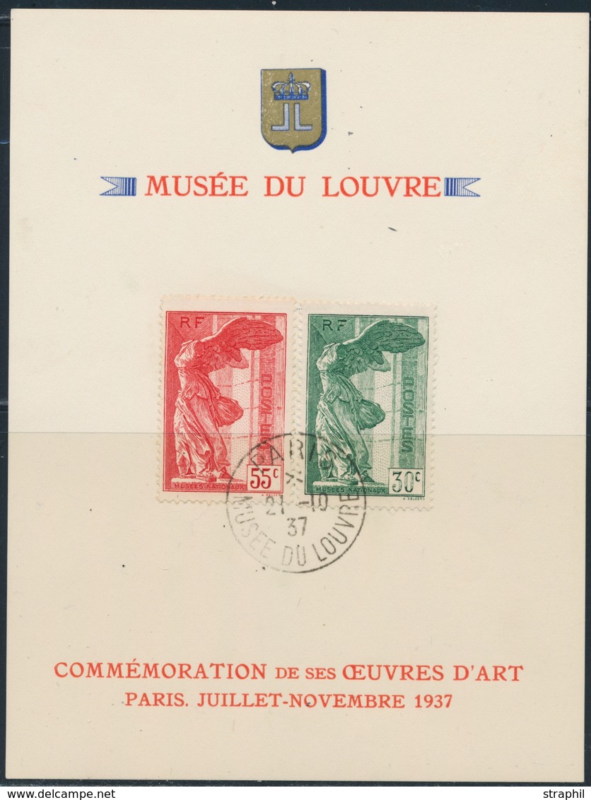 O N°354/55 - S/Feuillet Du Musée Du Louvre - 21/10/37 - TB - Unused Stamps