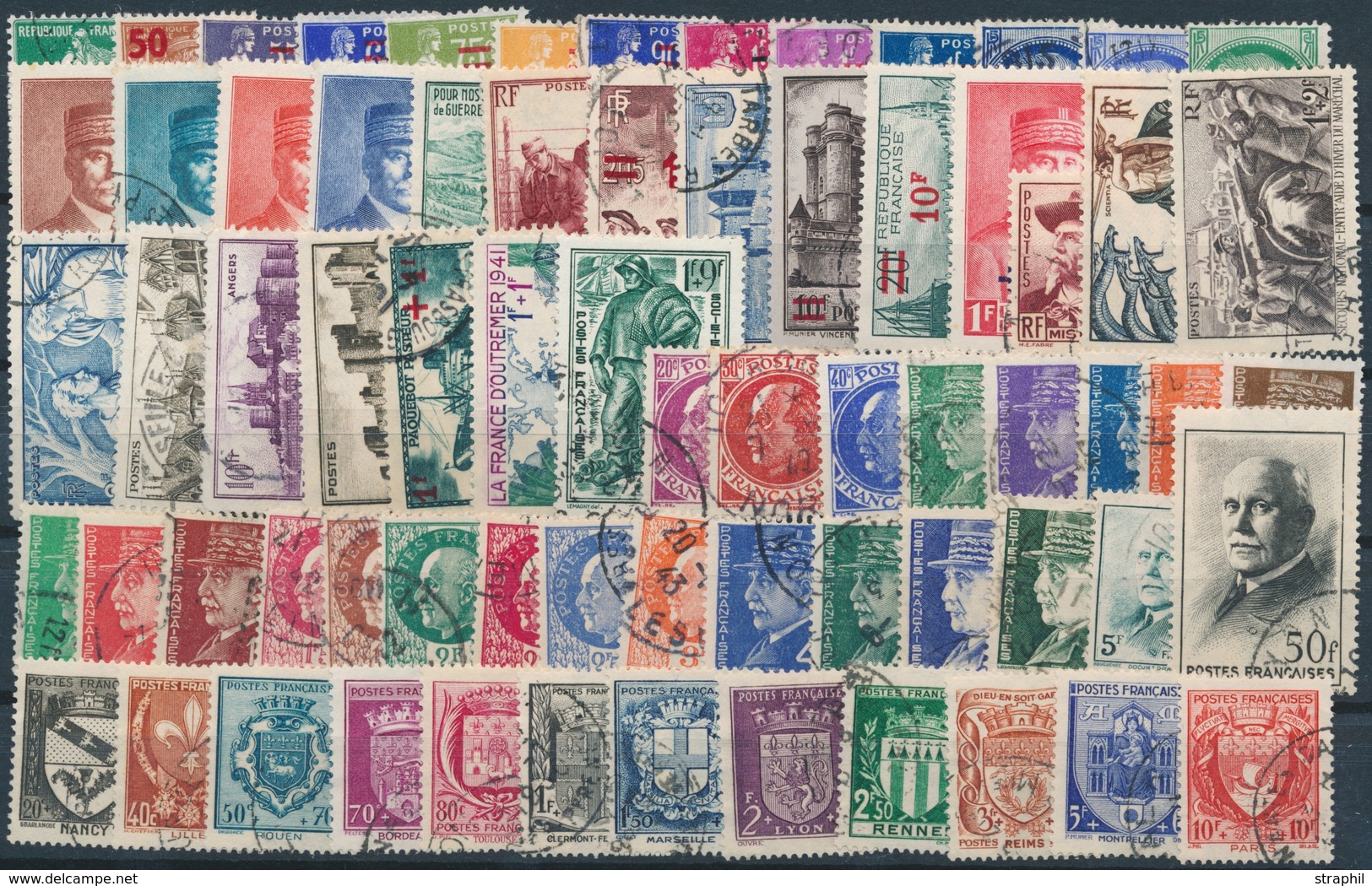 O N°470/537 Sf 493 - 69 T. - Obl. Càd - TB - Unused Stamps