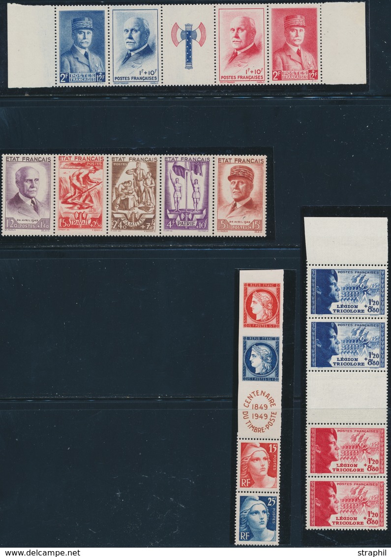 ** N°566b, 571A, 580A, 833A - 4 Bdes - TB - Unused Stamps
