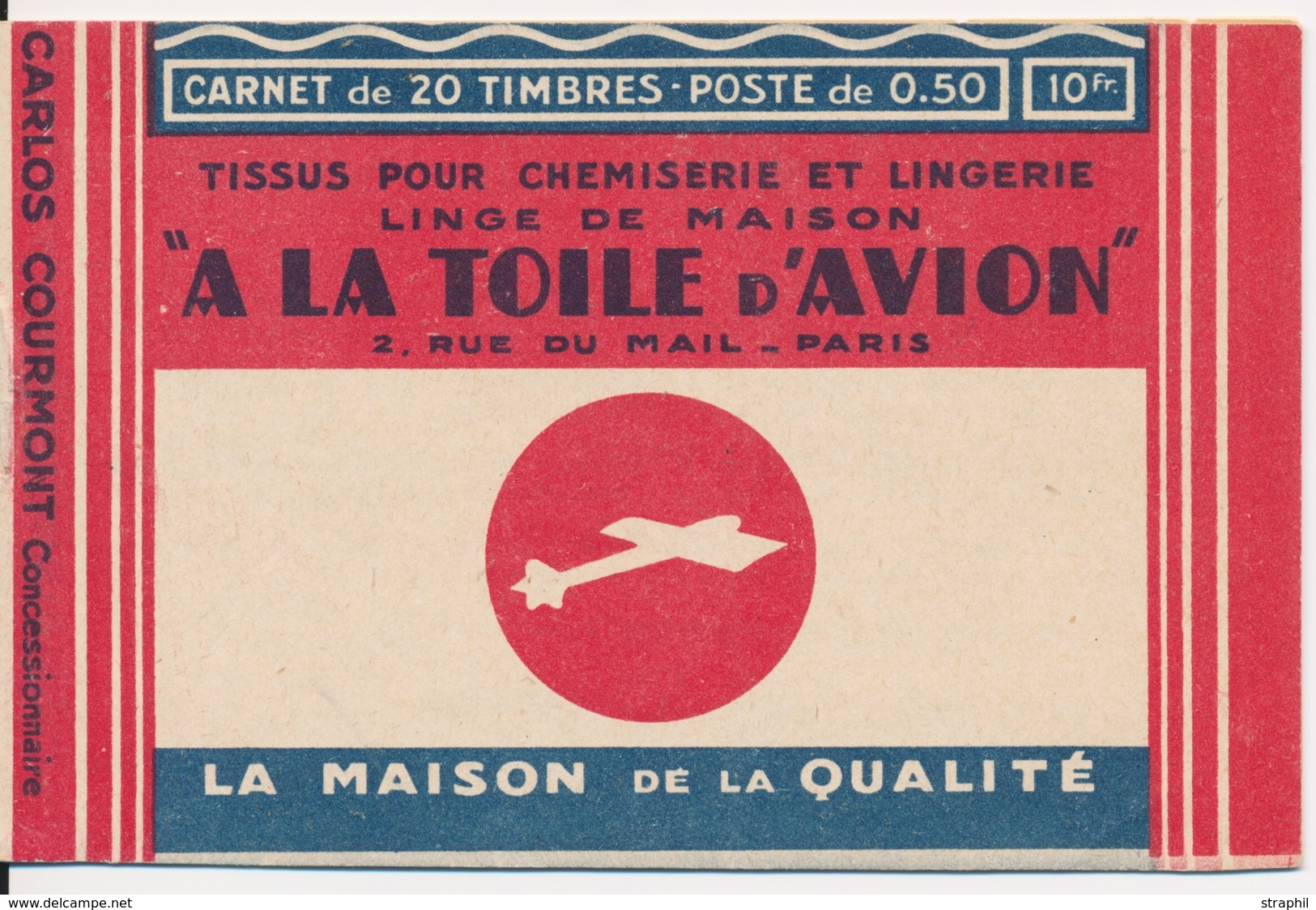 ** N°199 C25 - DU X4 - Bas De Feuille N° - Couv. TOILE D'AVION X2 - TB - Other & Unclassified