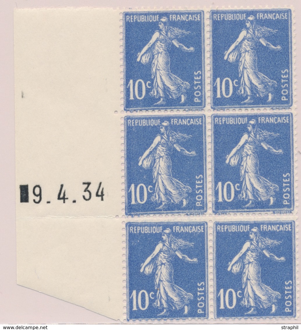 ** N°279 - Bloc De 6 - Daté 9/4/34 - TB - ....-1929