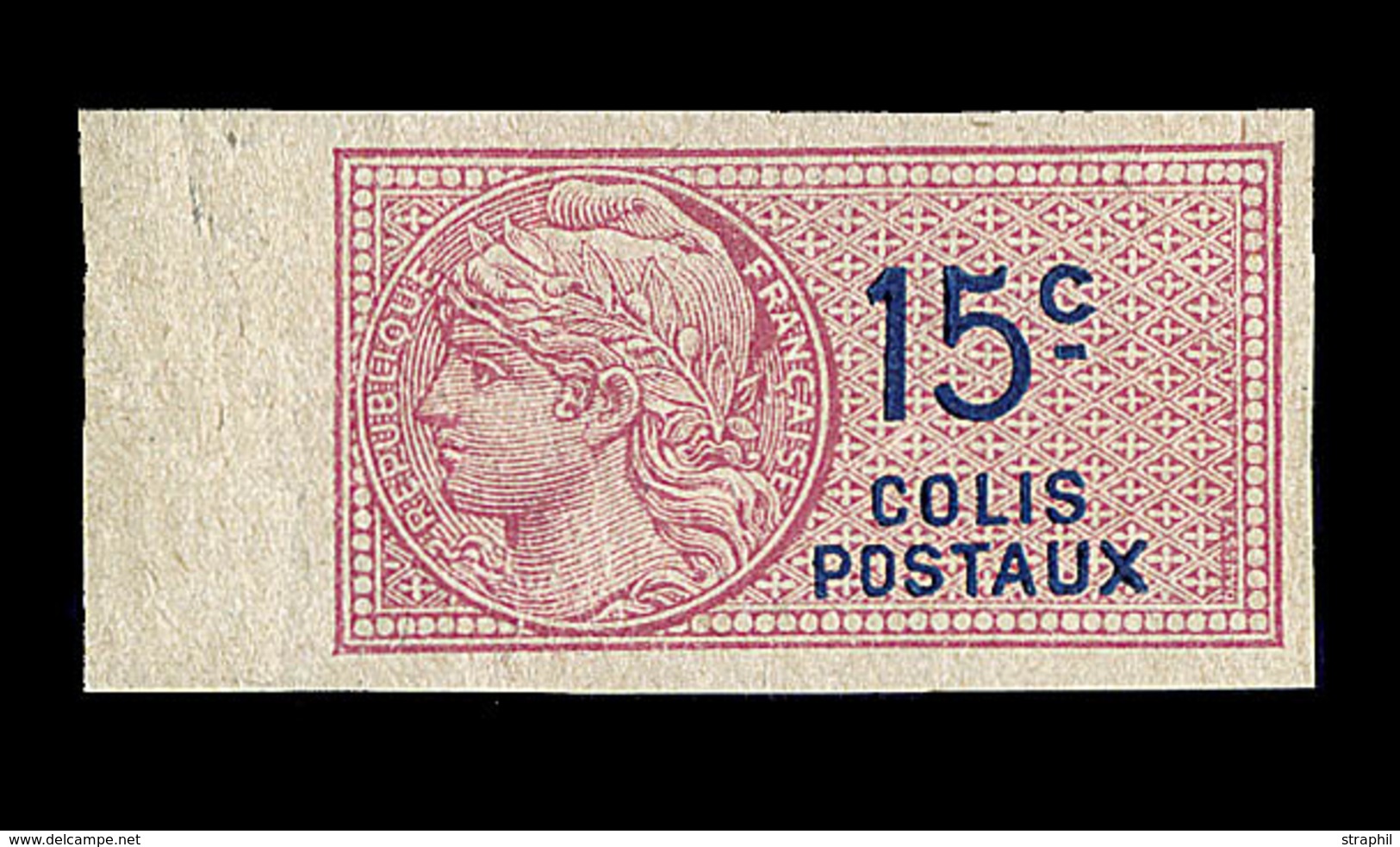 ** N°33d - ND - BDF - Pli Vertic. - Signé Calves - Mint/Hinged