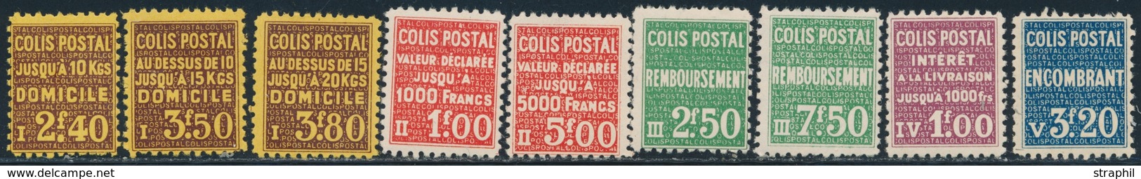 ** N°165/73 - 9 Val - TB - Mint/Hinged