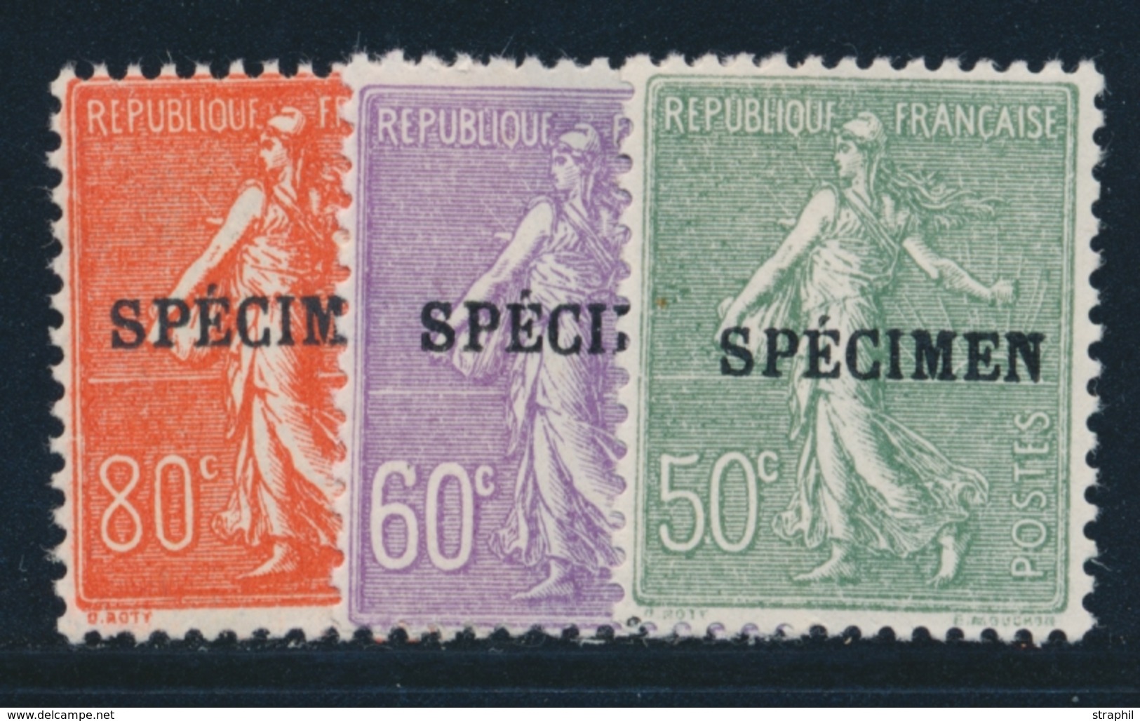 ** N°198 CI2, 200, 203 CI1 - SPECIMEN - Le N°198* - TB - Cours D'Instruction