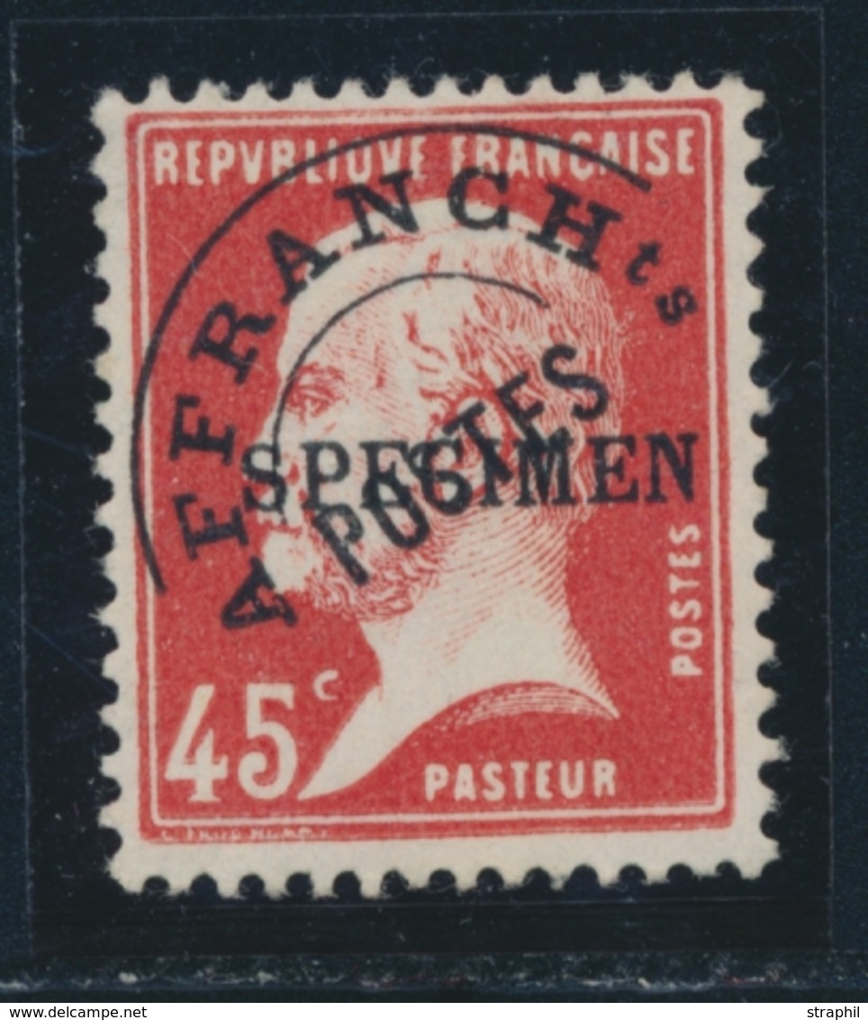 * PREOBLITERES N°67 CI1 - Specimen - Signé Brun - TB - Cours D'Instruction