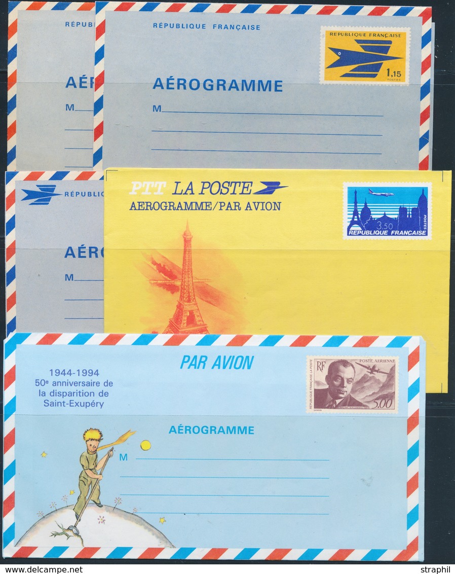 AER AEROGRAMMES - Lot De 23 Plis - Pér. 1969/76 - N°1001/22 - Ts Diff Et Non Circ - TB - Cartoline-lettere