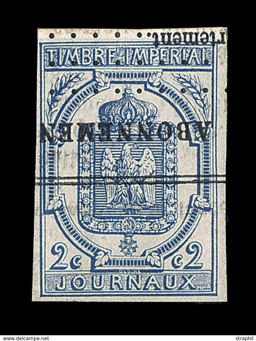 O N°2 - 2c Bleu - TB/SUP - Newspapers