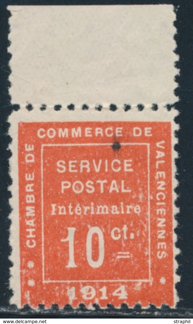 ** N°1 - Valenciennes - BDF - Signé A. Brun - 1 Pt Noir Sinon TB - Guerre (timbres De)