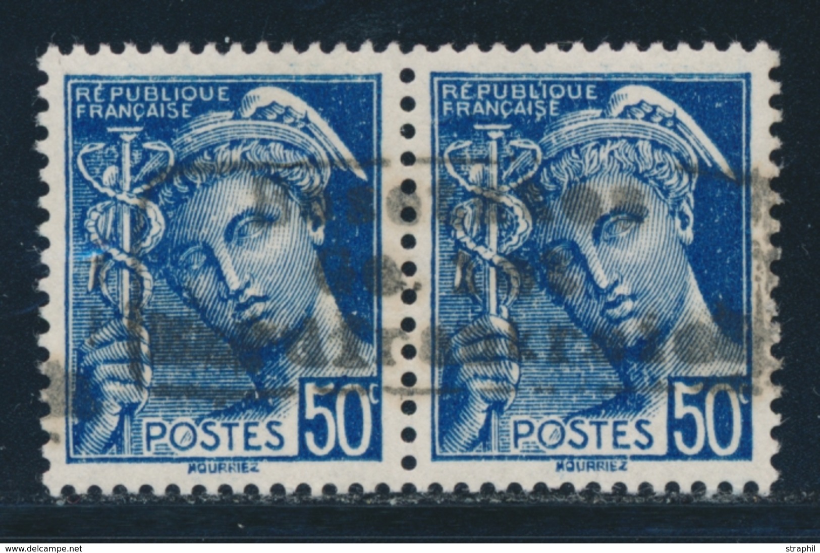 ** DUNKERQUE N°4 - 50c Bleu - Signé Champion - TB - War Stamps