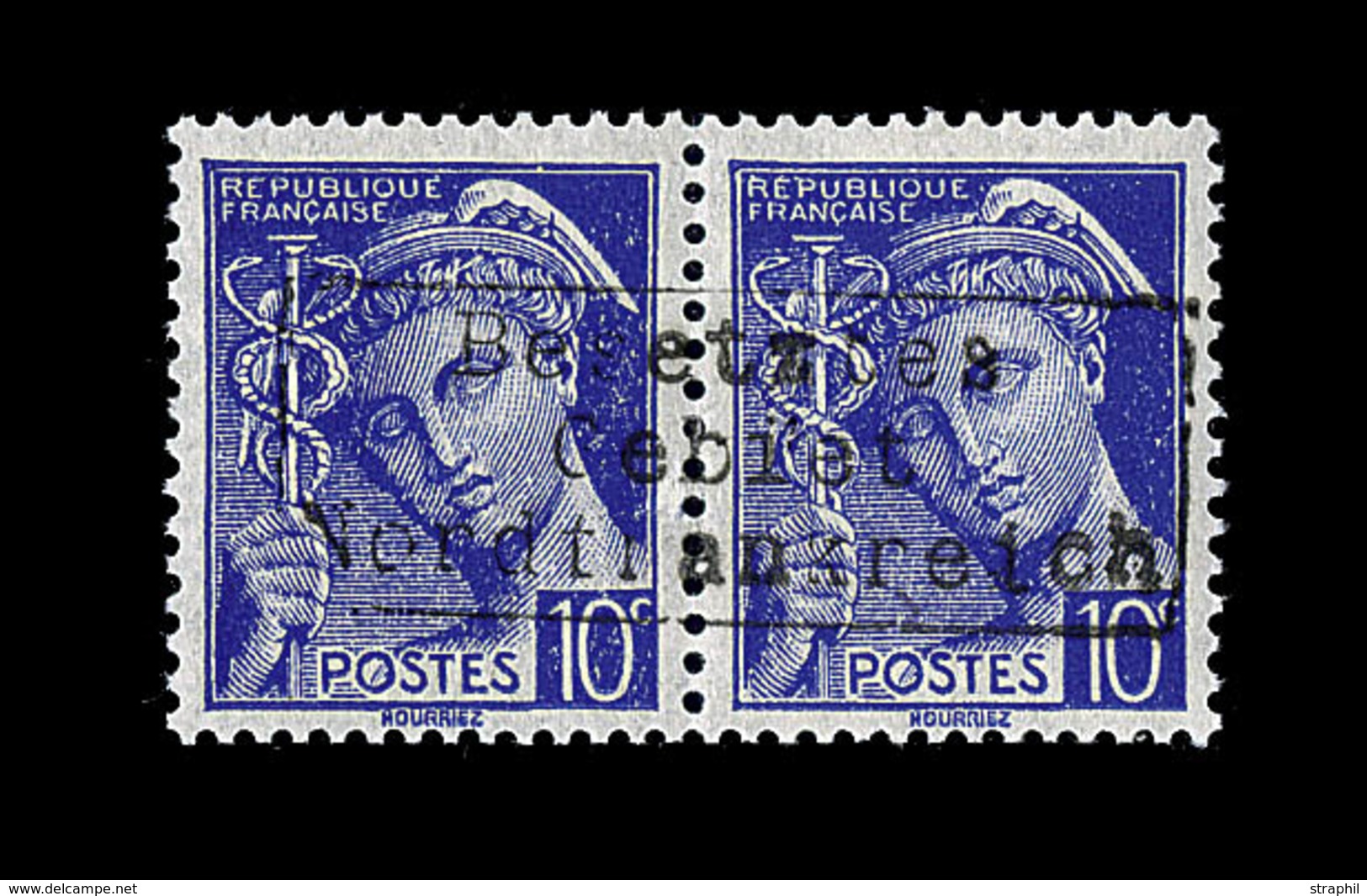 * COUDEKERQUE Mau N°29 - 20cbleu - Signé Darteyre - TB - War Stamps