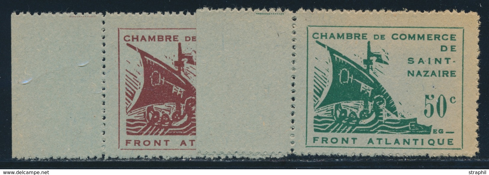 (*) SAINT NAZAIRE N°8/9 - BDF - Signé - TB - War Stamps