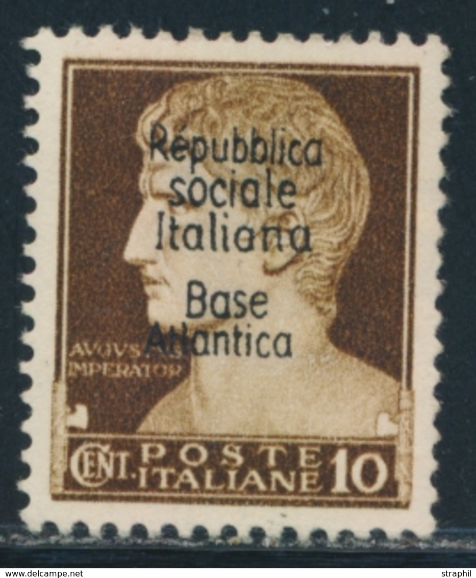 * BASE NAVALE ITALIENNE N°8 - 10c Sépia - TB - Sellos De Guerra