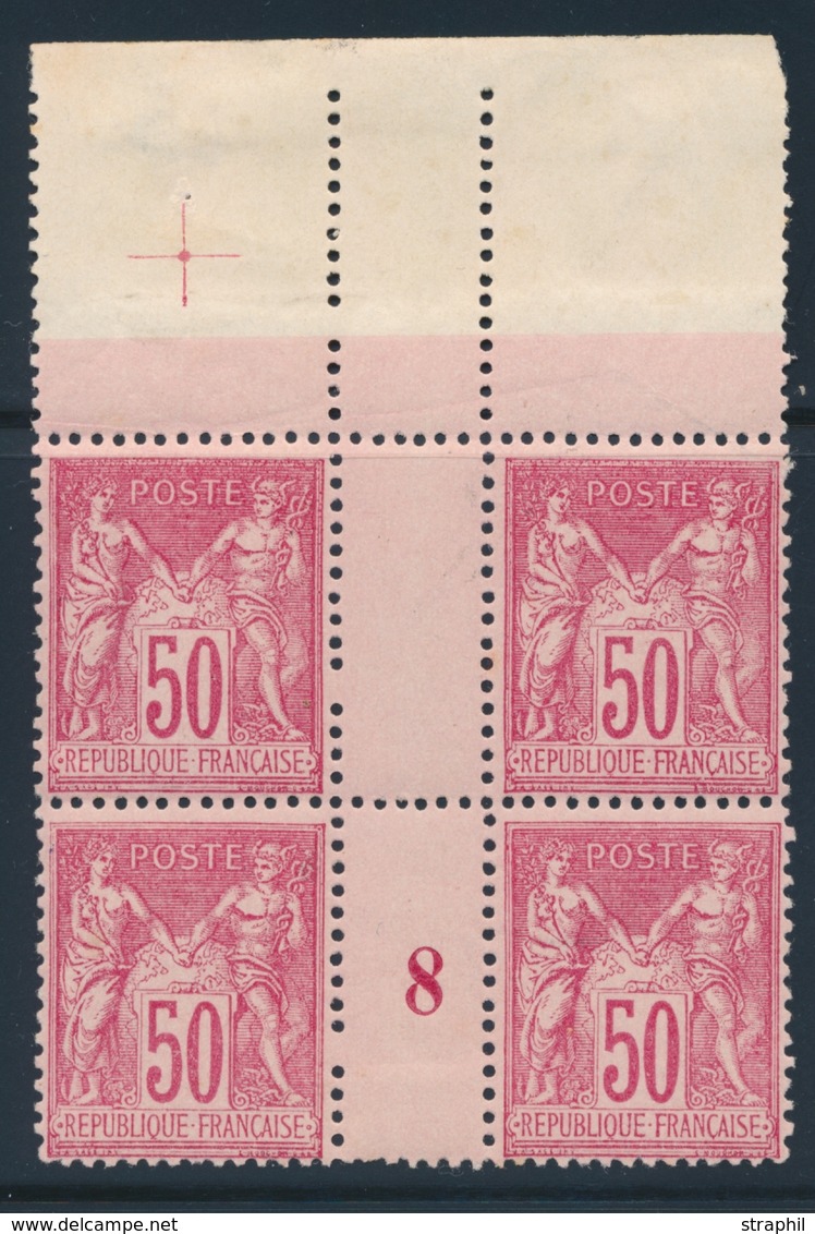 **/* N°98 - 50c Rose - Mill. 8 + Croix De Repère - TB - Millesimes