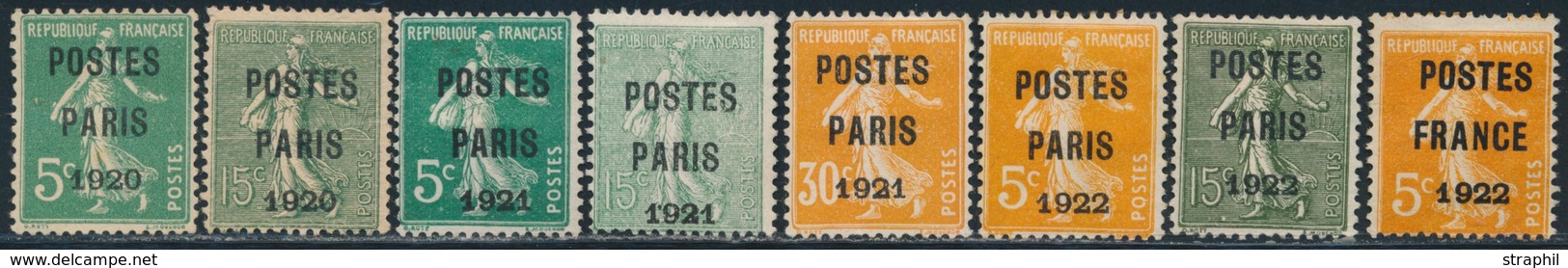 (*) N°24/25, 26, 28/29, 30/31, 36 - 8 Valeurs - TB - 1893-1947