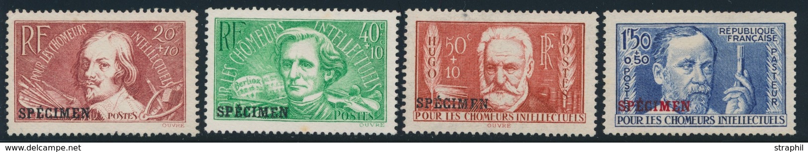 (*) N°32/35 - Série Chômeurs - TB - Specimen