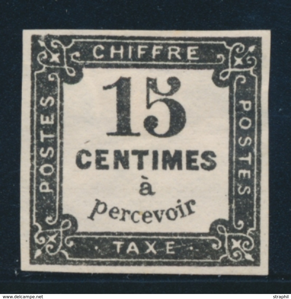 * N°4 - 15c Noir - Charn. Marquée - Sinon TB - 1859-1959 Mint/hinged