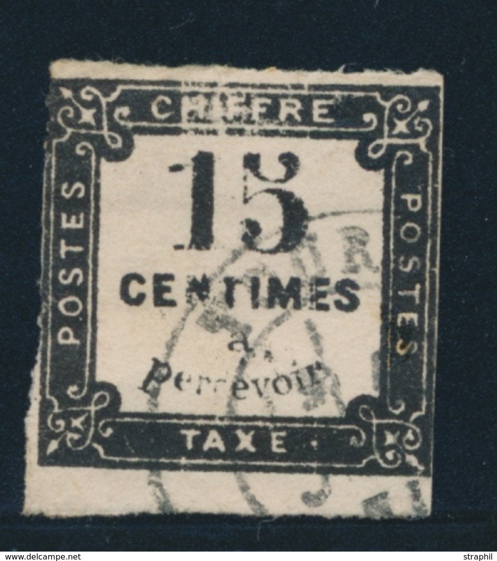 O N°4 - 15c Noir - 2 Marges Réduites - 1859-1959 Mint/hinged