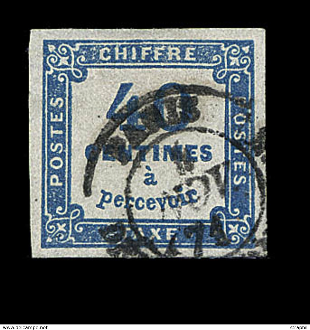 O N°7b - 40c Bleu De Prusse - B - 1859-1959 Mint/hinged