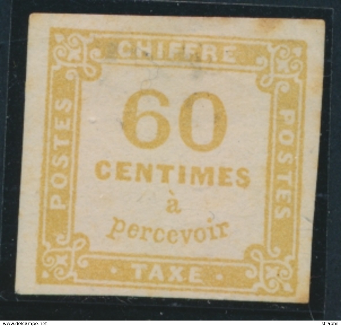 * N°8 - 60c Jaune Bistre  (petits Points De Rouss.) - Signé Calves - B/TB - 1859-1959 Mint/hinged