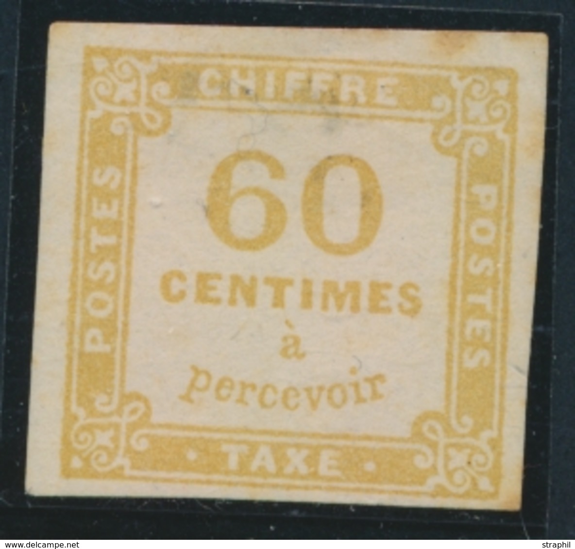 * N°8 - 60c Jaune Bistre  (petits Points De Rouss.) - Signé Calves - B/TB - 1859-1959 Neufs