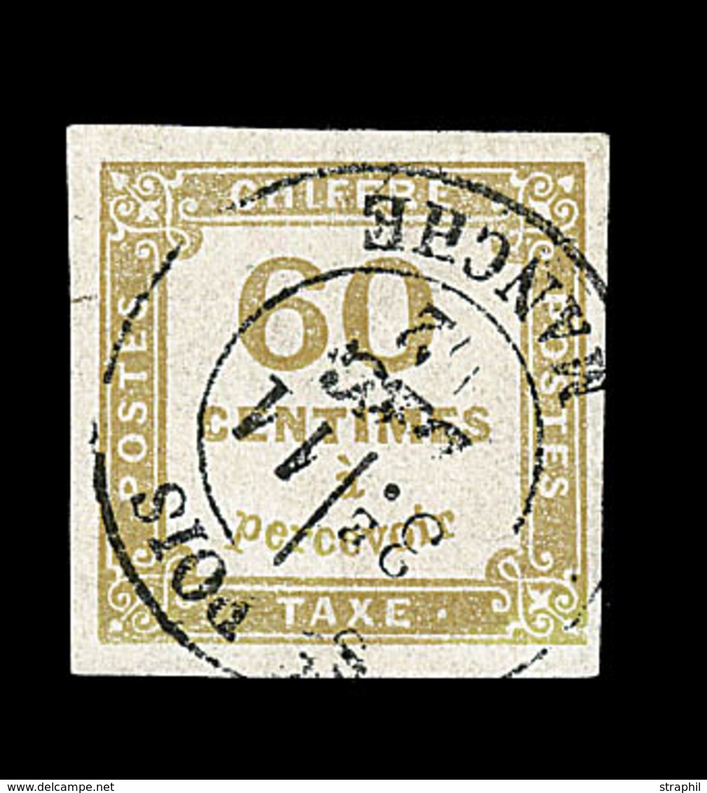 O N°8 - 60c Jaune Bistre - Signé Calves - TB/SUP - 1859-1959 Mint/hinged