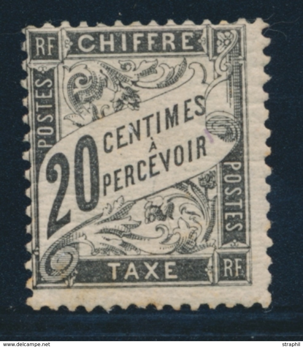 ** N°17 - 20c Noir - Légère Rousseur - 1859-1959 Mint/hinged