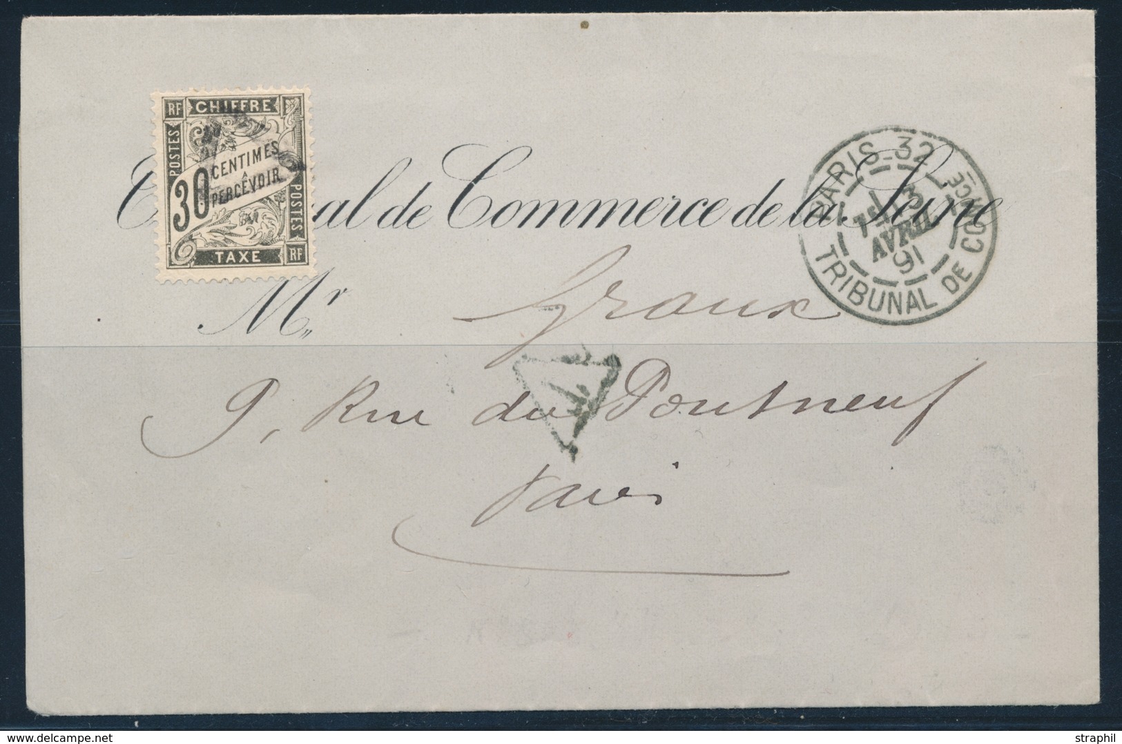 LAC N°18 - Obl. Triangle Paris 32 Tribunal De Comce - 13/4/91 - TB - 1859-1959 Mint/hinged