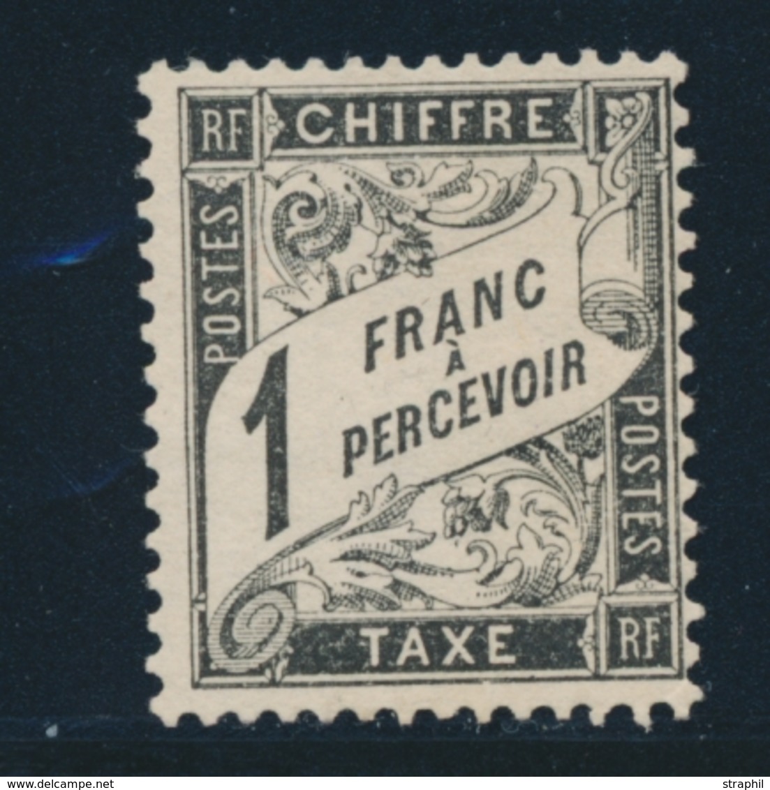 (*) N°22 - 1F Noir - TB - 1859-1959 Mint/hinged