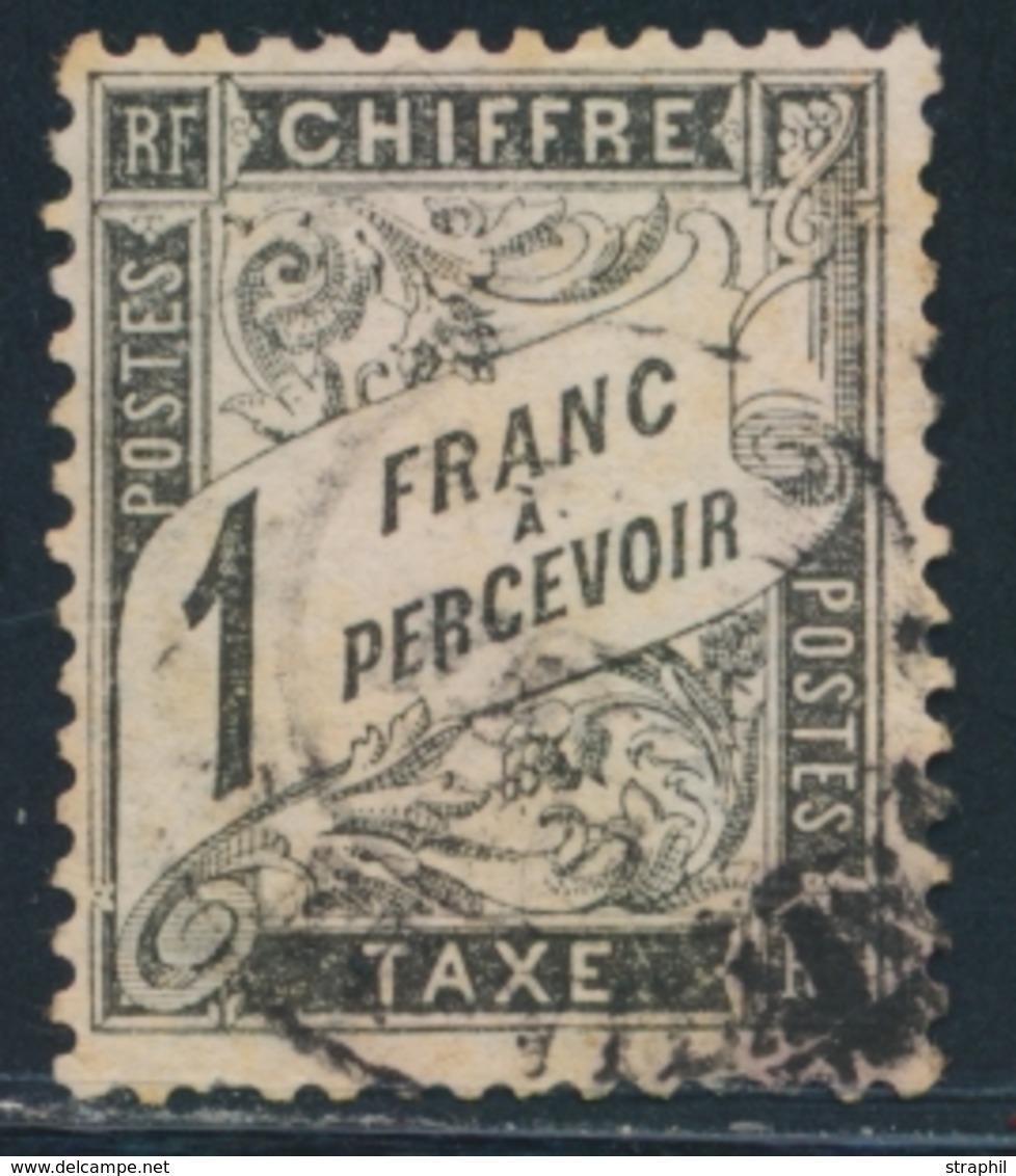 O N°22 - 1F Noir - Rousseur - 1859-1959 Mint/hinged