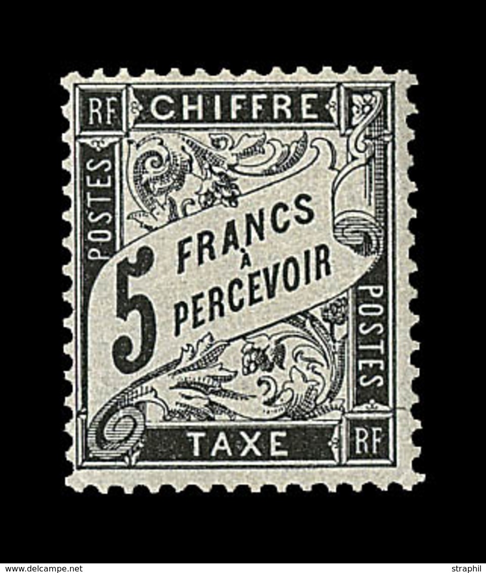 ** N°24 - 5F Noir - Signé Brun - TB - 1859-1959 Mint/hinged