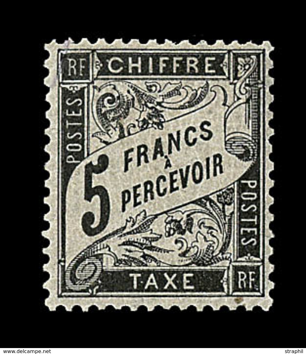 * N°24 - 5F Noir - TB Centrage - Inf. Froissure De Gomme - Signé - TB - 1859-1959 Mint/hinged