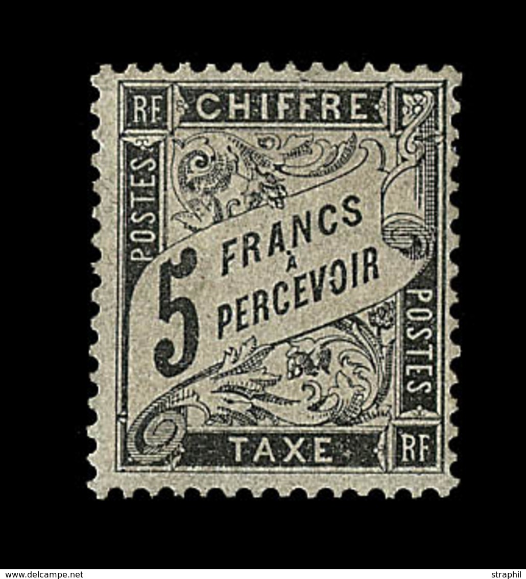 * N°24 - 5F Noir - Signé Brun - TB - 1859-1959 Mint/hinged