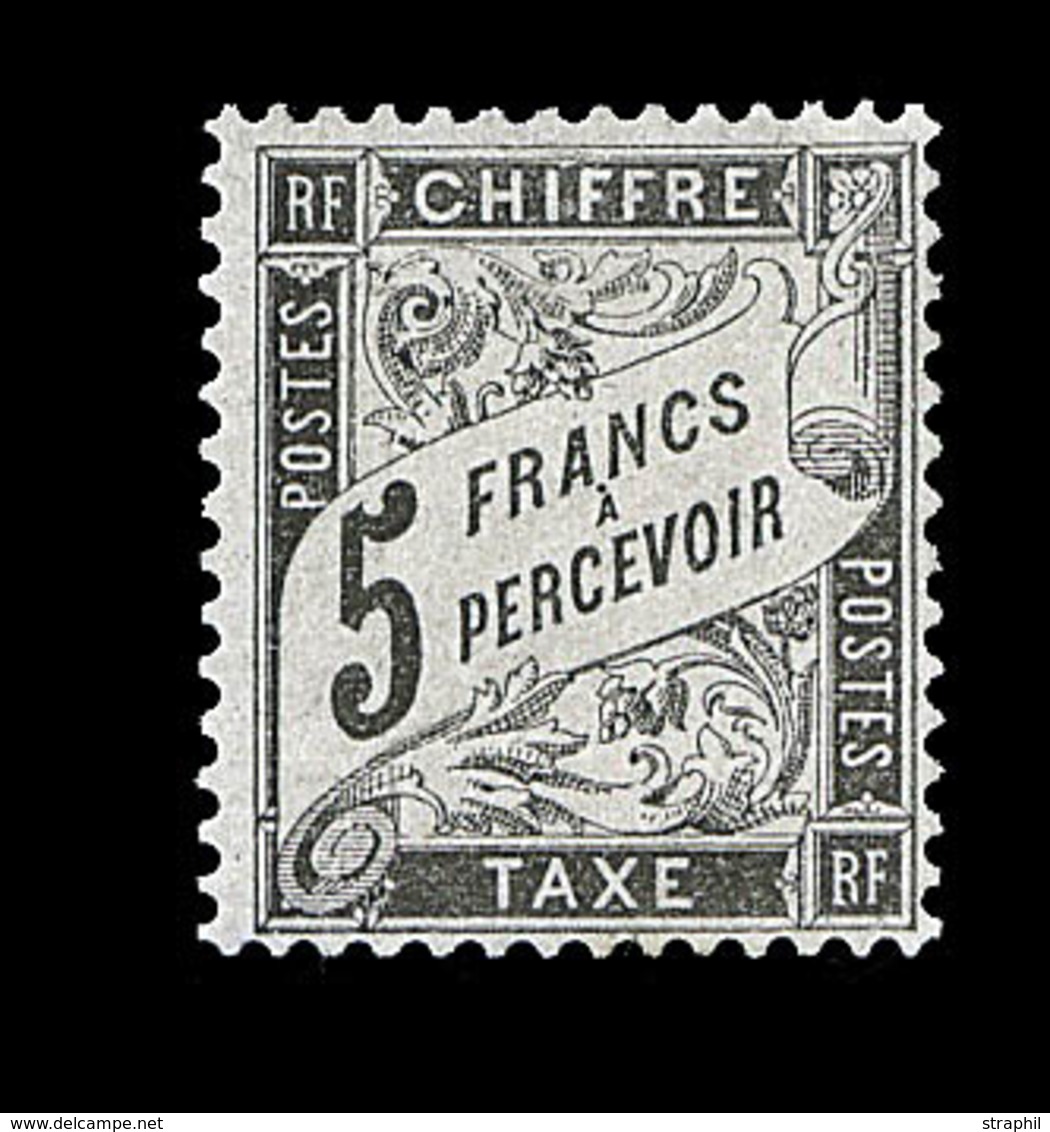 (*) N°24 - 5F Noir - Bon Centrage - Signé A. Brun Et Calves - TB - 1859-1959 Mint/hinged