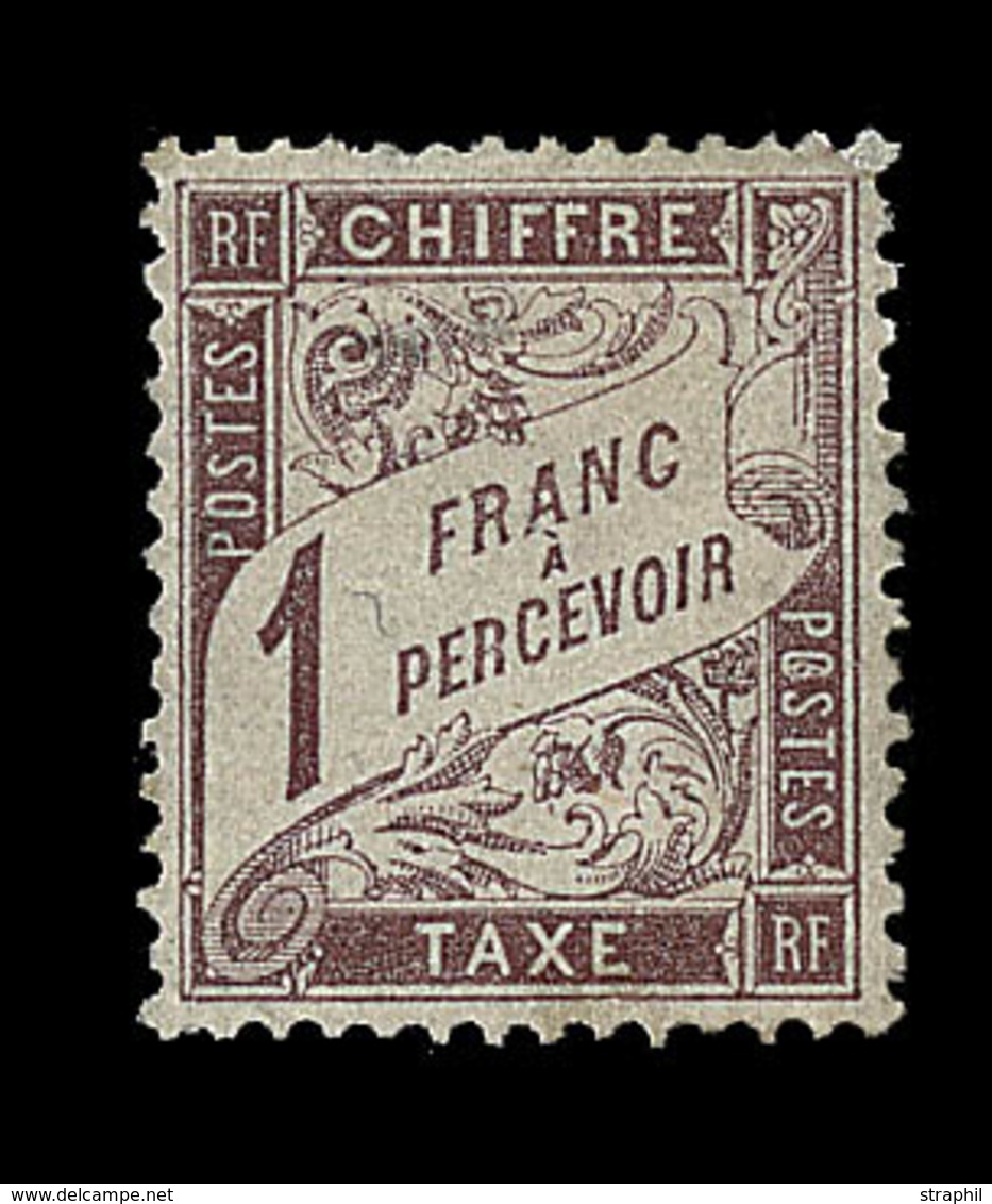 * N°25 - 1F Marron - Comme ** - TB Centrage - TB - 1859-1959 Neufs